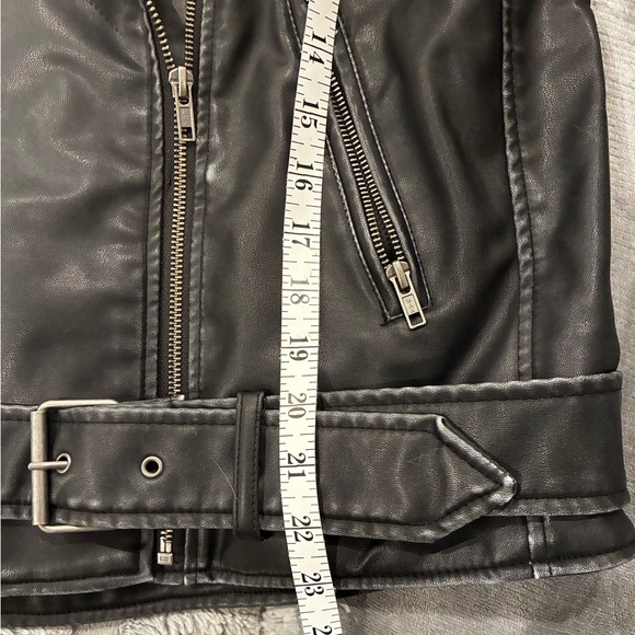 Wild Fable Black Faux Leather Jacket Small - Picture 12 of 12